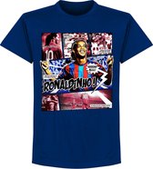 T-shirt Ronaldinho Comic - Bleu Marine - XL