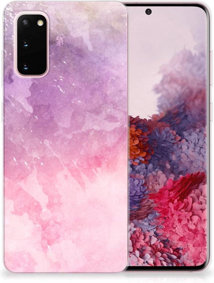 Hoesje maken Samsung Galaxy S20 Pink Purple Paint