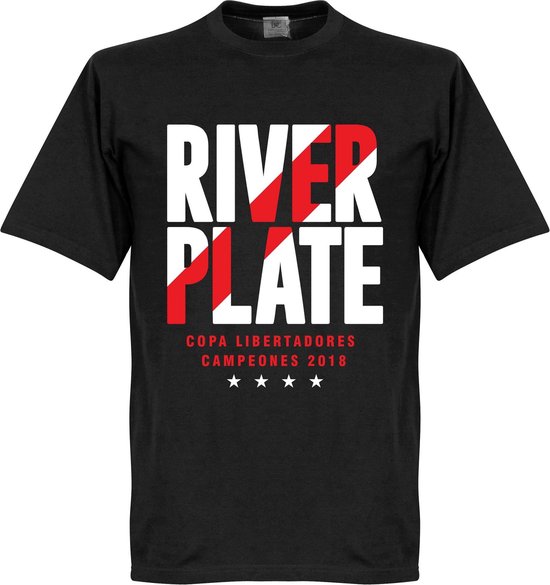 River Plate Copa Libertadores 2018 Winners T-Shirt - Zwart - XXXXXL