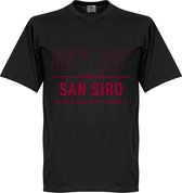 AC Milan San Siro Coördinaten T-Shirt - Zwart - 5XL