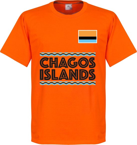 T-shirt de l'équipe des îles Chagos - Orange - XXXL