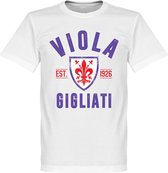 Fiorentina Established T-Shirt - Wit - 5XL