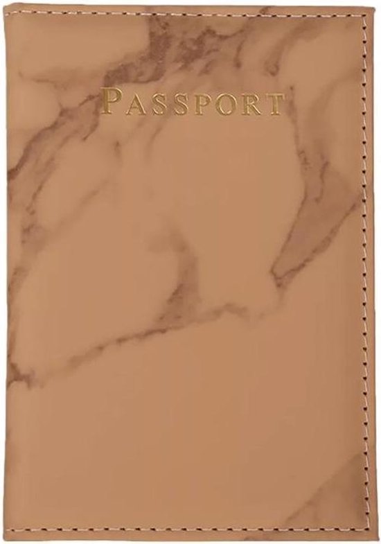 paspoort hoes marmer hoesje voor paspoort bescherming voor paspoort bruin