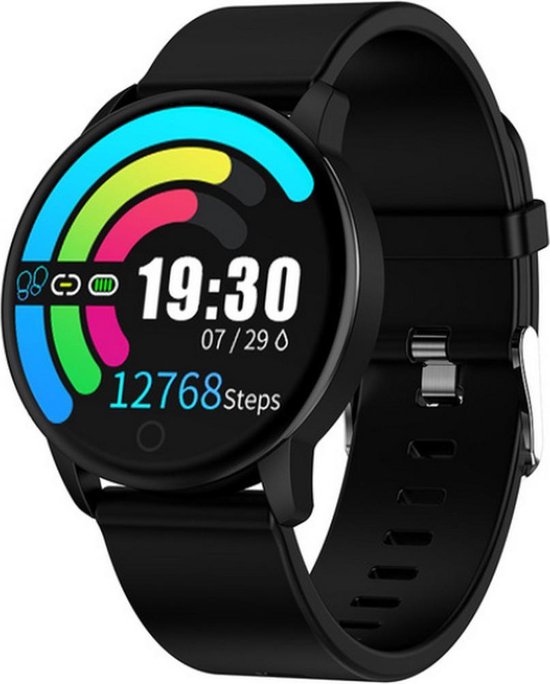 Sport horloge L5 Smart watch Stappenteller Zwart bol