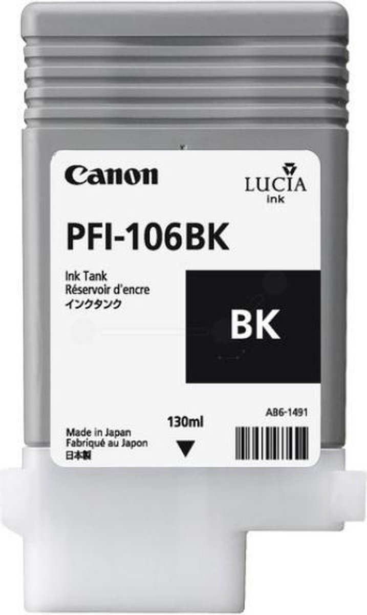 Canon - 6621B001 - PFI-106BK - Inktcartridge zwart