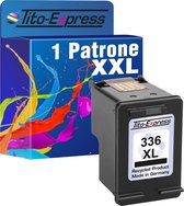 Set van 1x gerecyclede inkt cartridges voor HP 336XL