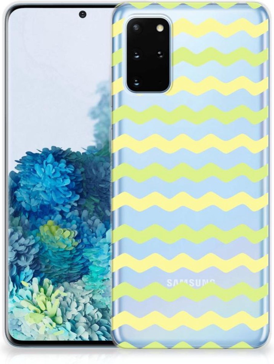 Samsung Galaxy S20 Plus TPU bumper Waves Yellow