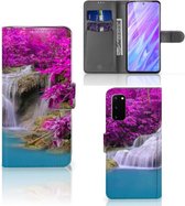 Geschikt voor Samsung Galaxy S20 Flip Cover Waterval