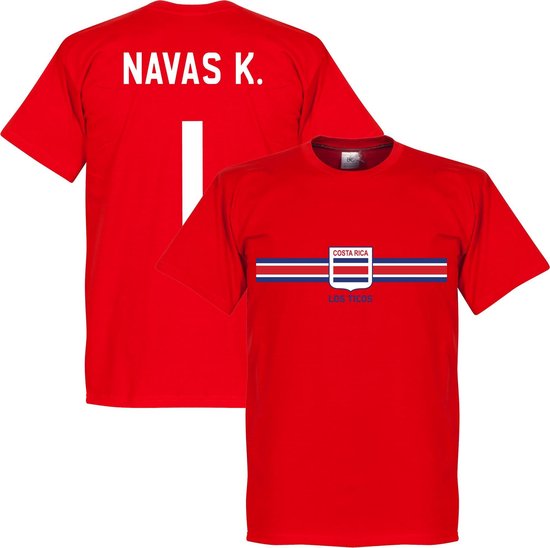 Costa Rica Keylor Navas Team T-Shirt - Rood - 3XL
