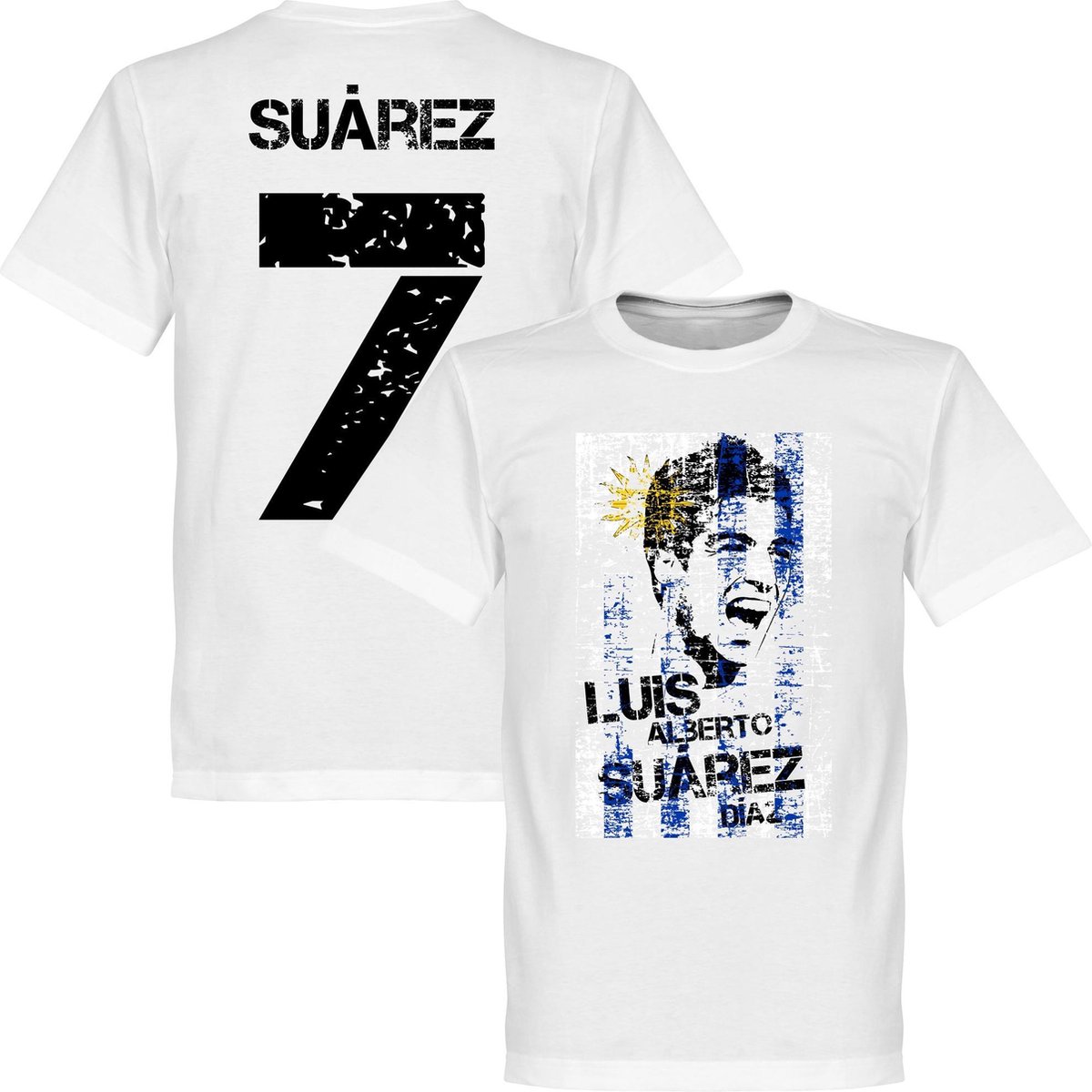 Luis Suarez Uruguay Flag T-Shirt - XL