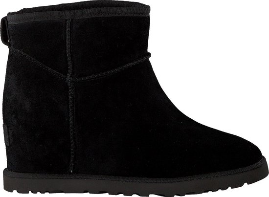 UGG Dames Vachtlaarzen W Classic Femme Mini - Zwart - Maat 41 | bol.com