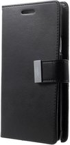 LG K10 Rich Diary Wallet Case Zwart