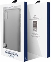 Dux Ducis - iPhone XS MAX hoesje - Light TPU Case - Back Cover - Transparant / Grijs