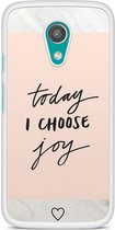 Motorola Moto G 2014 hoesje - Choose joy