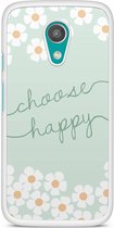 Motorola Moto G 2014 hoesje - Choose happy