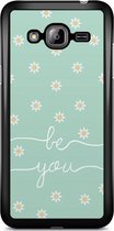 Samsung J3 hoesje - Be you | Samsung Galaxy J3 (2016) case | Hardcase backcover zwart