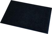 Deurmat/droogloopmat Memphis zwart 40 x 60 cm - Schoonloopmat – Inloopmat