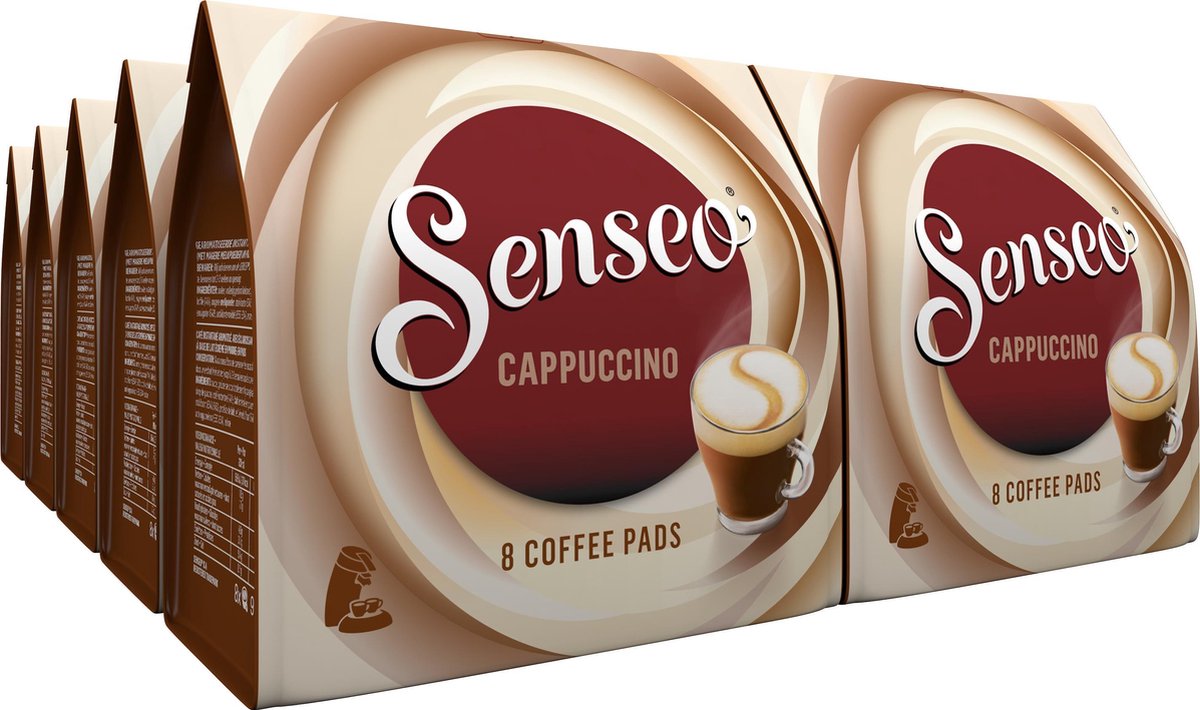 Warmte Drastisch bezoek Senseo Cappuccino Koffiepads - 2/9 Intensiteit - 10 x 8 pads | bol.com