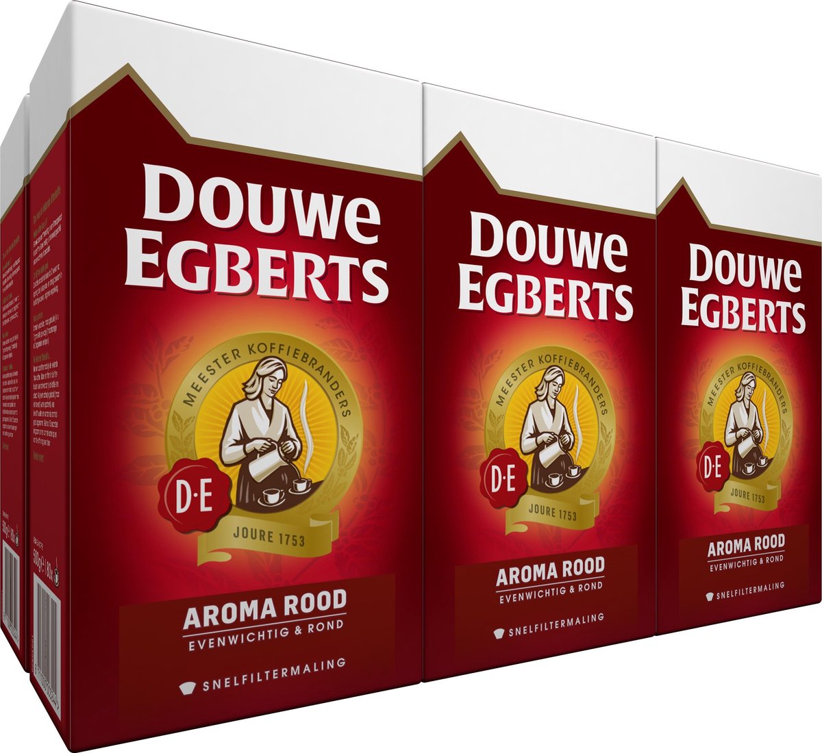 Oppervlakkig inleveren Donder Douwe Egberts Aroma Rood Filterkoffie - 6 x 500 gram | bol.com