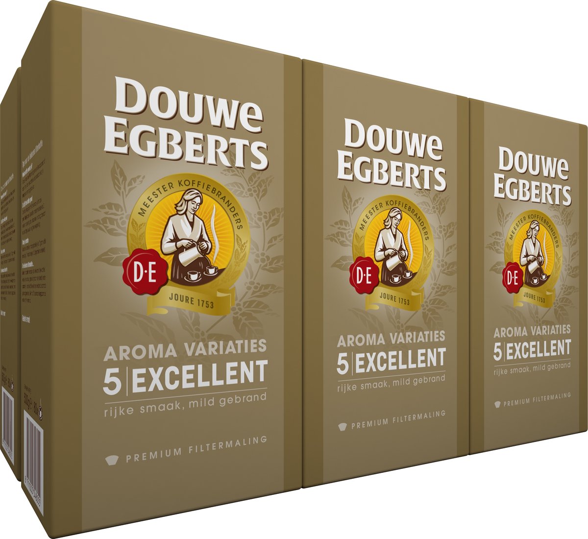 Schrijfmachine geeuwen Oceanië Douwe Egberts Excellent Filterkoffie - 6 x 500 gram | bol.com