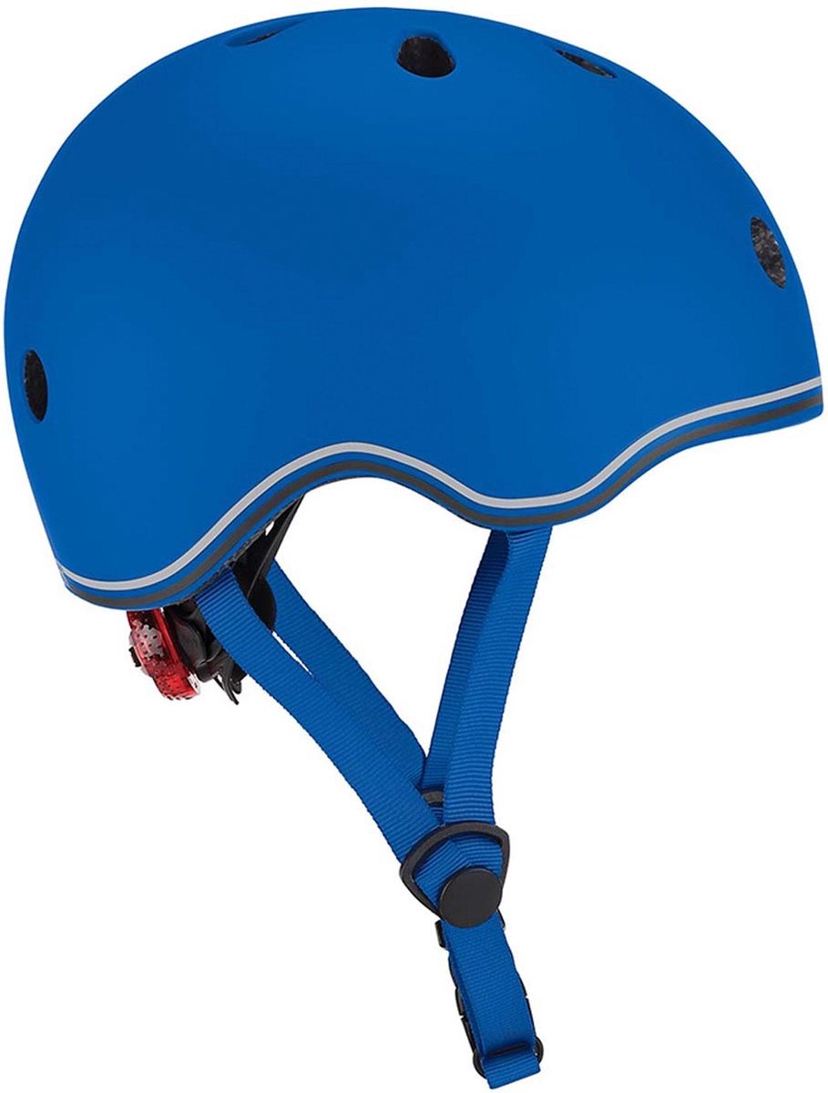 Kinderhelm Globber Go Up – Verstelbaar 45-51cm Met verlichting Sterke Polycarbonaat Buitenschaal Blauw