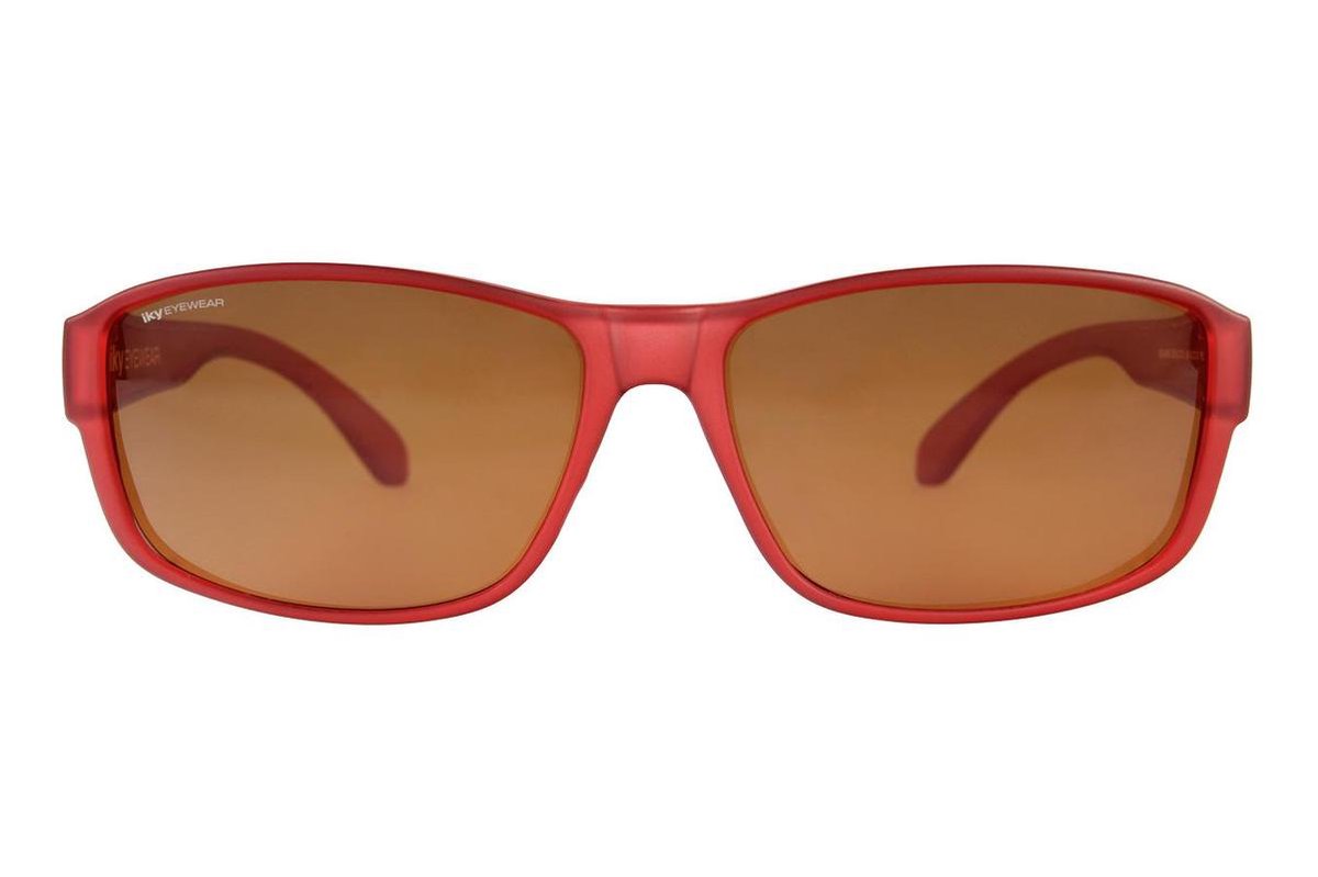 IKY EYEWEAR overzet zonnebril OB-0004I rood matted