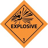 Explosive Sticker 10 x 10cm (set van 4 stuks)