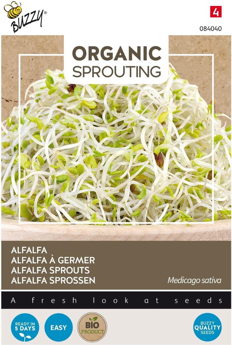 3 stuks - Buzzy - Bio knip en eet alfalfa