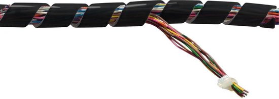 Ceinture en spirale Pro-Install. Noir. 19 mm. SRPE-19-0. Gamme 17-130 mm. 10 mètres par colis. (099.6104)