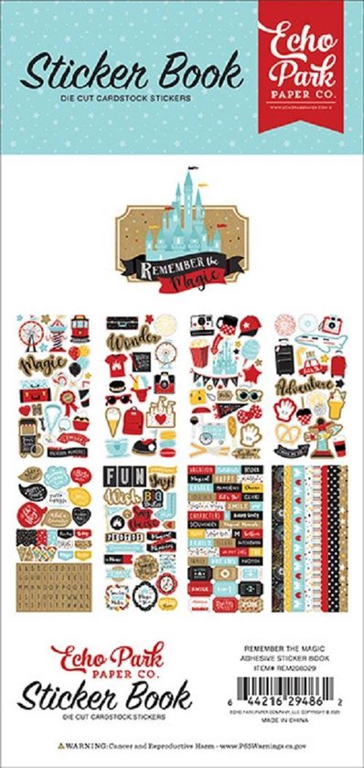 Echo Park Remember The Magic Sticker Book (REM208029)