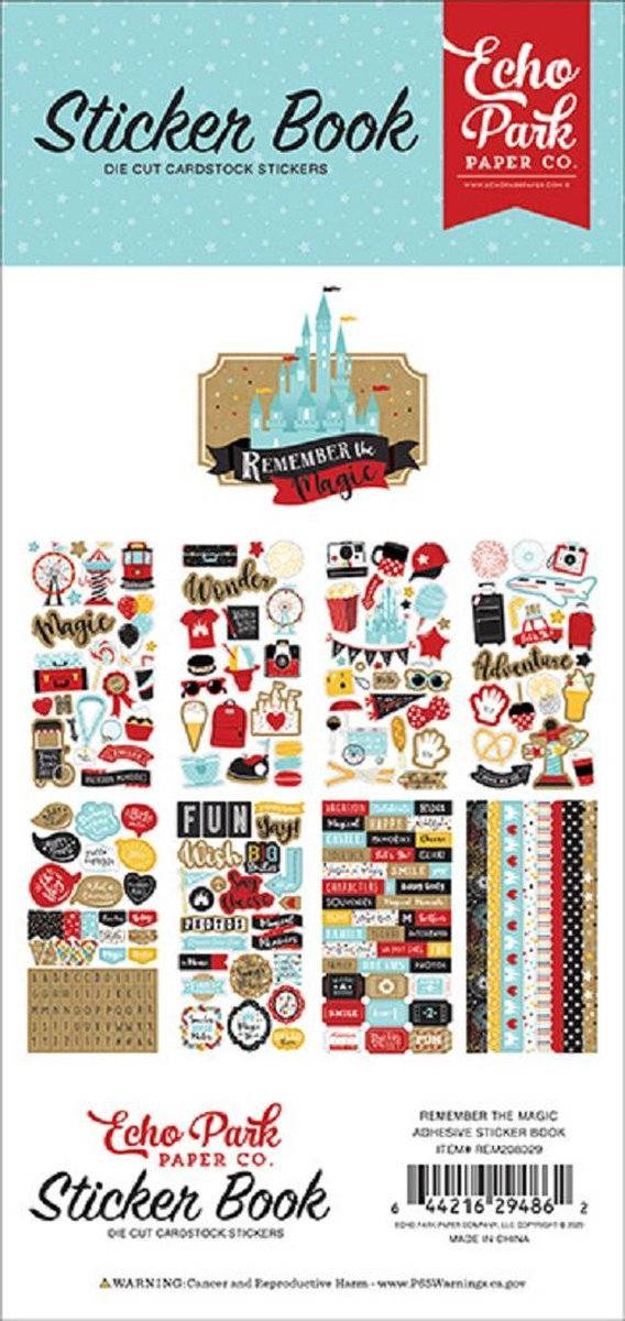 Echo Park Remember The Magic Sticker Book (REM208029)