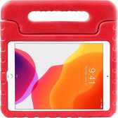 Tablet hoes geschikt voor Apple iPad 10.2 (2021/2020/2019) - Kinderhoes met handvat - Schokbestendige Kids cover - Rood