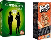 Spelvoordeelset Codenames - Duet & Jenga Classic - Gezelschapsspel