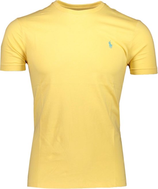 Polo Ralph Lauren T-shirt Geel Geel Getailleerd - Maat XL - Heren -  Lente/Zomer... | bol.com