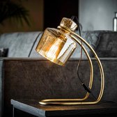 dePauwWonen Sledepoot amber glas Tafellamp - excl led lampen - E27 - Amber