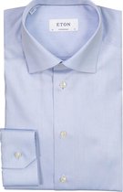 Eton  Overhemd Blauw Normaal - Maat UK17.5-EU44 - Heren - Never out of stock Collectie - Katoen