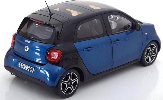 Smart Forfour 2015 Bleu Et Noir Norev 1/18 183435