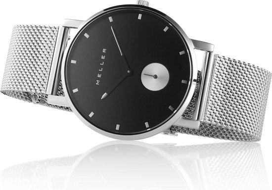 Meller maori black silver 2S-2SILVER Unisex Quartz horloge
