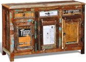 Kast met 3 lades en 3 deuren - vintage-stijl - gerecycled hout