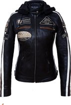 Urban Leather Fifty Eight Veste moto en cuir Femmes - Zwart - Taille M