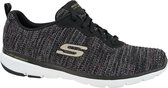 Skechers Flex Appeal 3.0 Endless Glamour 13071-BKMT, Vrouwen, Zwart, Sneakers maat: 39,5 EU