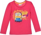 Minions - Longsleeve - Model "Bob, Robert, Bobby Boy!" - Fuchsia - 116 cm - 6 jaar