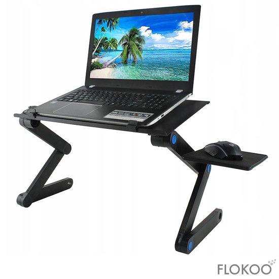 Laptopstandaard - Tot 16 inch - In hoogte Kantelbaar Zwart | bol.com