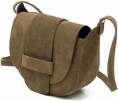 Crossbodytas Dames Suede Taupe