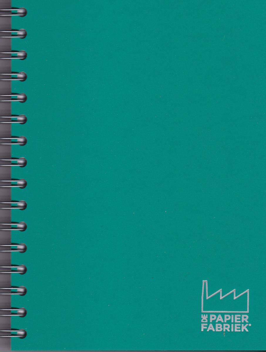 Handlettering/Kalligrafeer/Teken Bloks 2 stuks A5, 120 g/m² Blanco Wit Papier Wire-O gebonden, kleur omslag: Groen