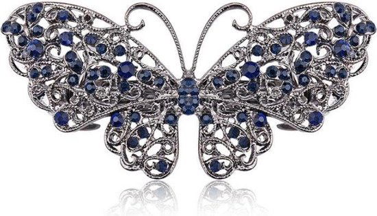 Moderne Haarclip - Butterfly - Donker Blauw | Haarsieraad - Haarversiering  -... | bol.com