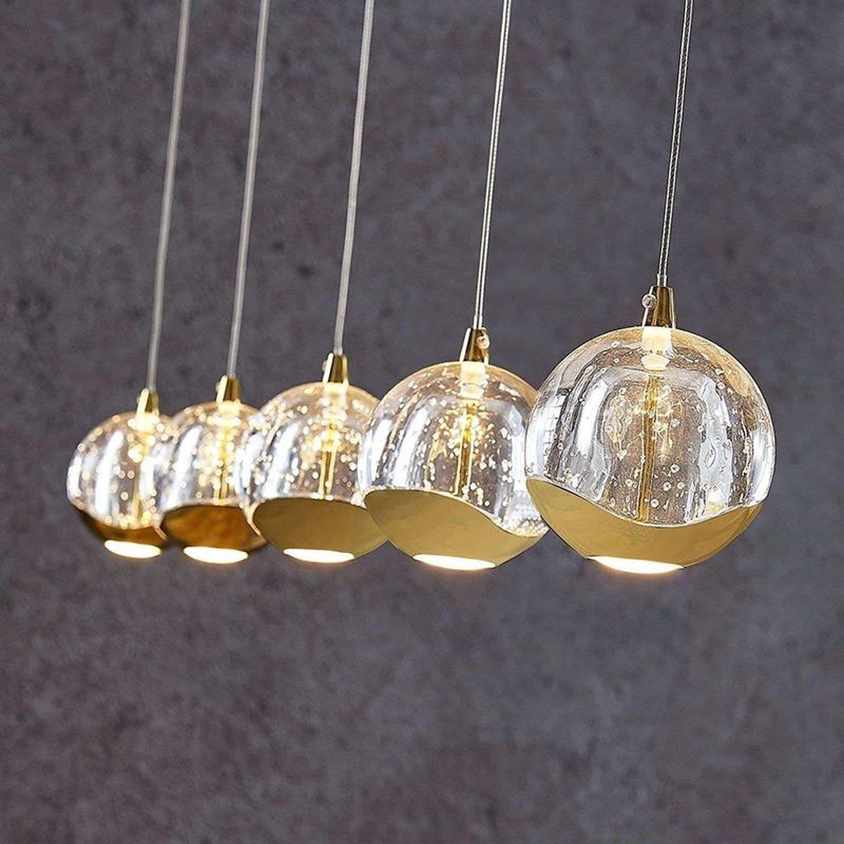 Lucide BERLIANE - Hanglamp - 39 cm - LED Dimb. - 7x4W 2700K - Met Lucide BERLIANE - Hanglamp - 39 cm - LED Dimb. - 7x4W 2700K - Met
