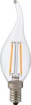 LED Lamp - Kaarslamp - Filament Flame - E14 Fitting - 4W - Natuurlijk Wit 4200K - BSE