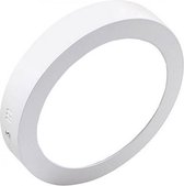 LED Downlight - Opbouw Rond 18W - Helder/Koud Wit 6000K - Mat Wit Aluminium - Ø225mm - BES LED