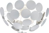 LED Plafondlamp - Plafondverlichting - Trion Discon - E14 Fitting - 3-lichts - Rond - Mat Wit Aluminium - BSE